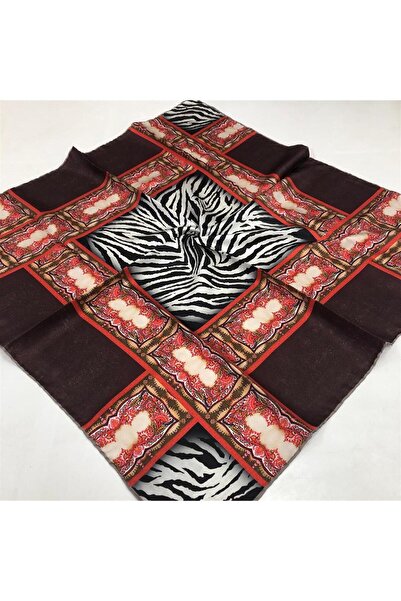 Levidor Eșarfă din mătase Tivil cu model zebră alb-negru 20808