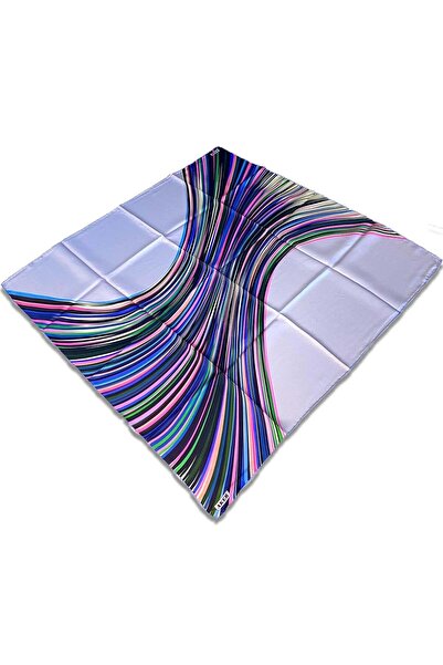 Aker Eșarfă de mătase Tivil cu model mixt albastru 8842713 - 922