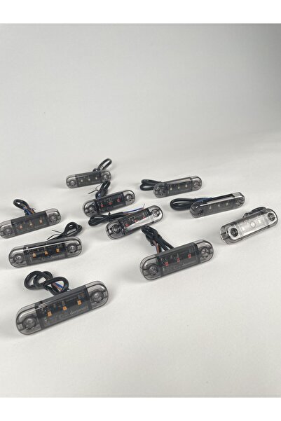 AHMET OTOMOTİV (10 ADET) ÖZELLİKLİ PARMAK LED SARI RENK 12V-24V