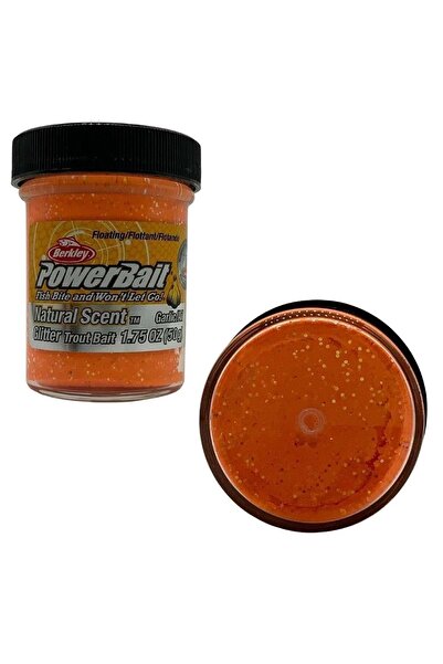 BERKLEY Powerbaıt Naturel Garlıc F.orange Hamur 50 gr (sarımsak Aromalı )