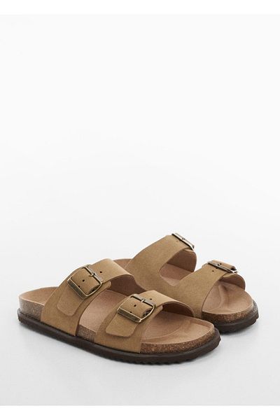 MANGO Man Πέδιλα nubuck με αγκράφα