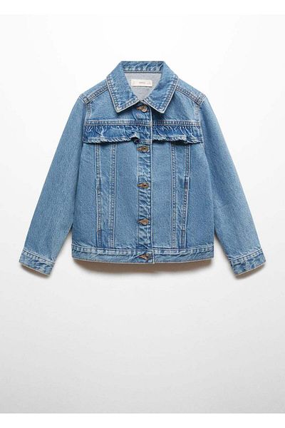 MANGO Kids Jeansjacke – Schwungrad-Detail