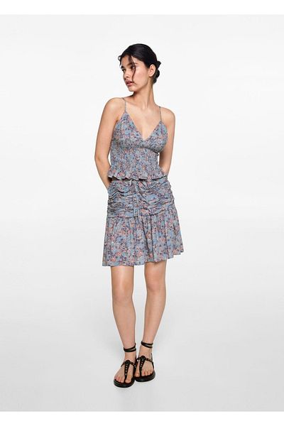 Mango Teen Fustă cu modele florale