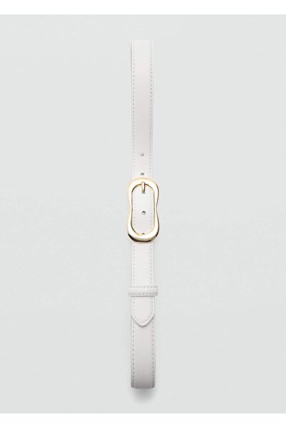 MANGO Woman Skinny pásek s přezkou