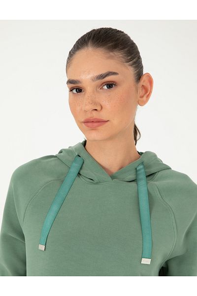 Pierre Cardin Green Regular Fit Modal Fabric Sweatshirt 50283336 -Vr054