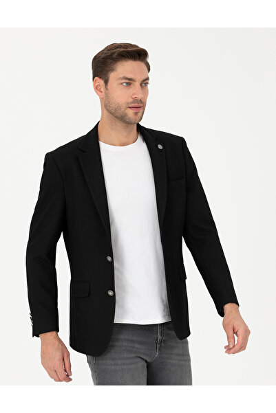 Pierre Cardin Siyah Slim Fit Ceket 50285094-VR046
