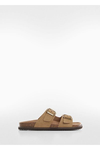 MANGO Man Πέδιλα nubuck με αγκράφα