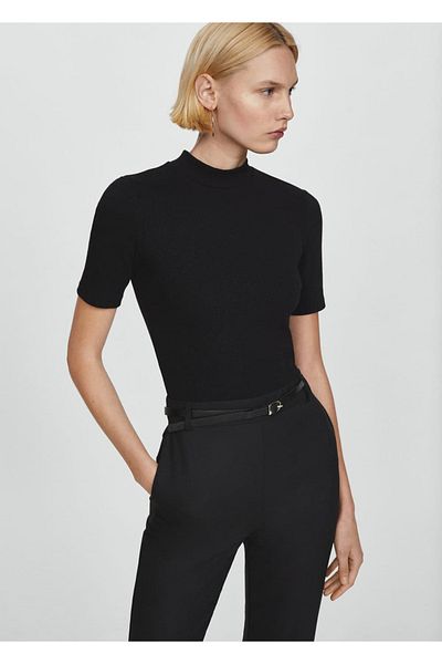 MANGO Woman Long Jumpsuit with Belt