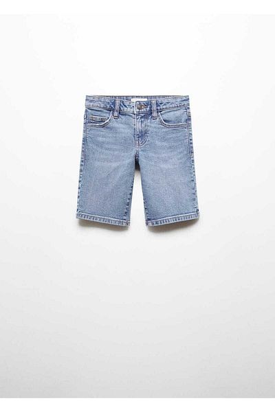 MANGO Kids Jeans-Bermudashorts im Slim Fit