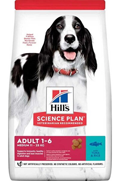Hill's SCIENCE PLAN Ton Balıklı ve Pirinçli Orta Irk Yetişkin Köpek Maması 12kg