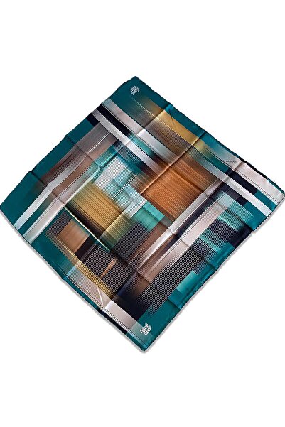 Levidor وشاح حريري تيفيل 35096 نمط مختلط بني أخضر