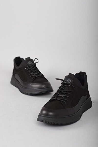 SEÇ KUNDURA KMC 1232 GENUINE LEATHER MEN'S SHOES BLACK