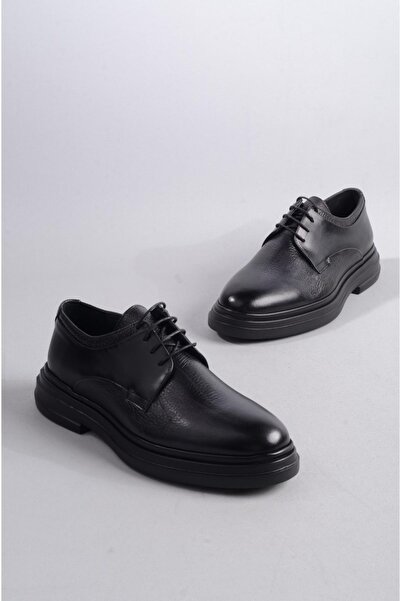 SEÇ KUNDURA SEÇ 9203 PANTOFI BĂRBAȚI DIN PIELE AUTENTICĂ CU TALPĂ EVA NEGRU