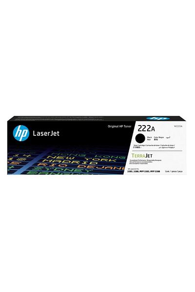 HP خرطوشة حبر HP LaserJet الأصلية باللون الأسود 222A (W2220A)