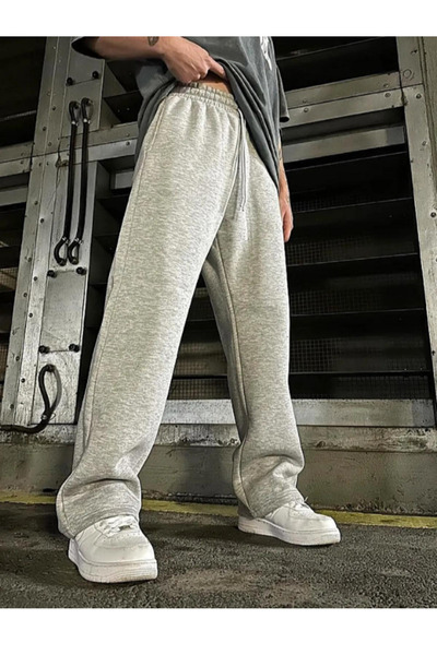 UYN SPORT Compact Combed Comfortable Fit Unisex Gray Baggy Tracksuit