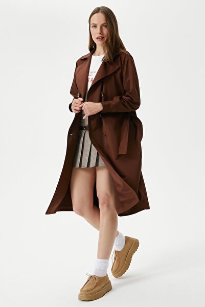 Ritnice Kadın Light Mevsimlik Kahverengi Trençkot