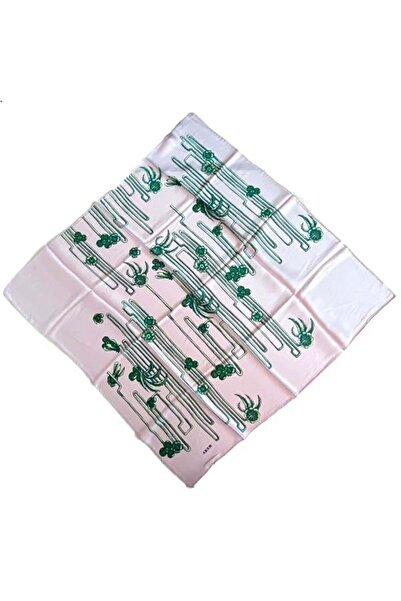 Aker Μεταξωτό κασκόλ Sura 36756 Ροζ Μικτό σχέδιο