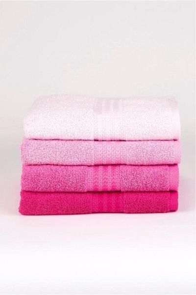 Angoravi Set of 4 50x90 Towels Pink