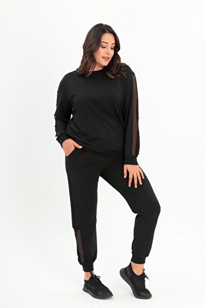 aytemas Σετ μανίκια με λεπτομέρεια από διχτυωτό