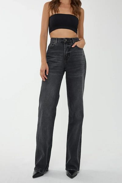 Hiccup High Waist Straight Leg Jeans