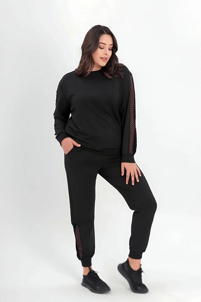 aytemas Mesh Detailed Sleeves Set