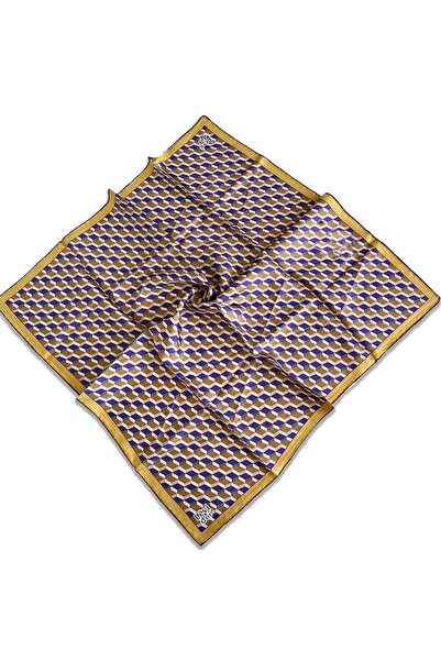 Levidor وشاح حريري من تيفيل 35111 نمط مختلط أصفر خردل