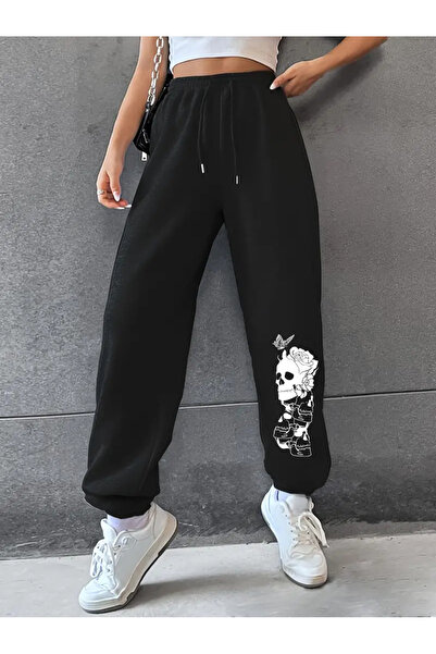 GALASHOP Halloween Kafatası Baskılı Moda esofmanaltı