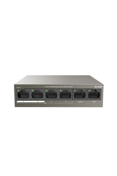 Tenda 6-Port 10/100M Desktop Switch with 4-Port PoE