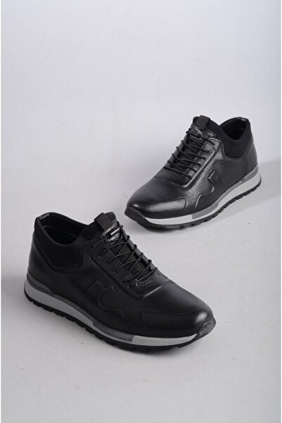 SEÇ KUNDURA Genuine SEÇ 5333 - Pantofi casual pentru bărbați din piele neagră