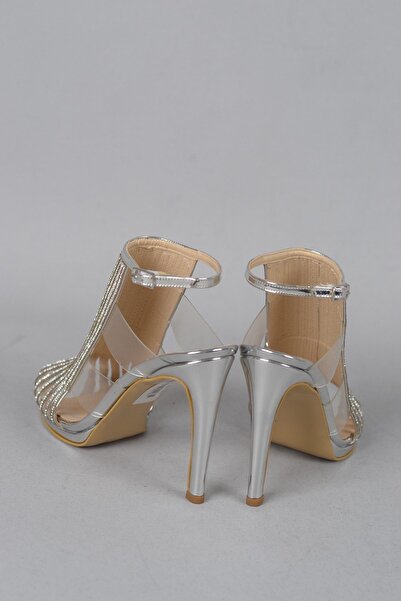 SEÇ KUNDURA SEÇ 615 PANTOF DE SEARĂ CU TACĂ DE PRODUCȚIE SPECIALĂ (11cm) ARGINTIU