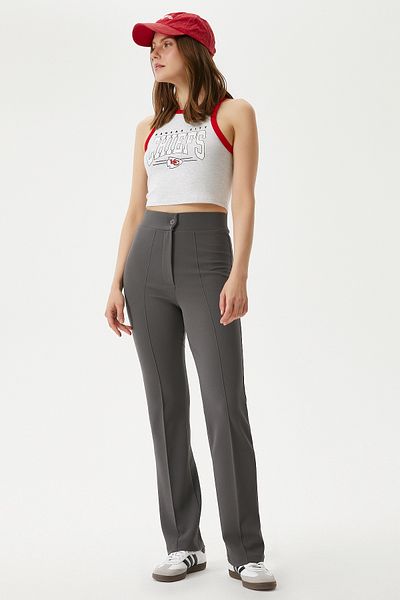 Ritnice Γυναικείο ίσιο παντελόνι Lycra Anthracite