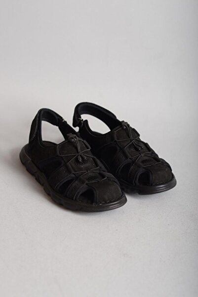 SEÇ KUNDURA SEÇ 4870 Мъжки сандали от естествена кожа, анатомична форма, черни