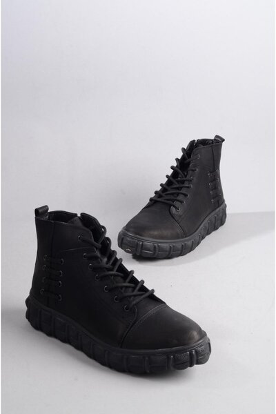 SEÇ KUNDURA SEÇ 6389 HAKİKİ DERİ ERKEK CASUAL BOT SİYAH