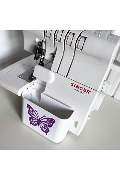 Owl Global Morpiko-singer Overlok Çöp Kutusu Atık Fire Kabı Kelebek 14sh654 1...