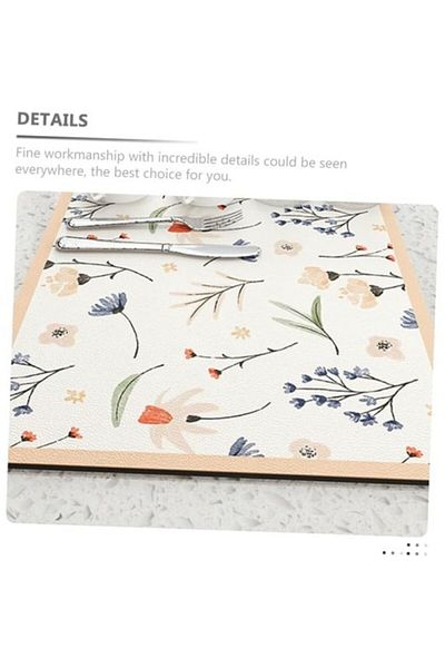 SAVA HOME COLLECTİON Floral Non-Slip Serving Mat