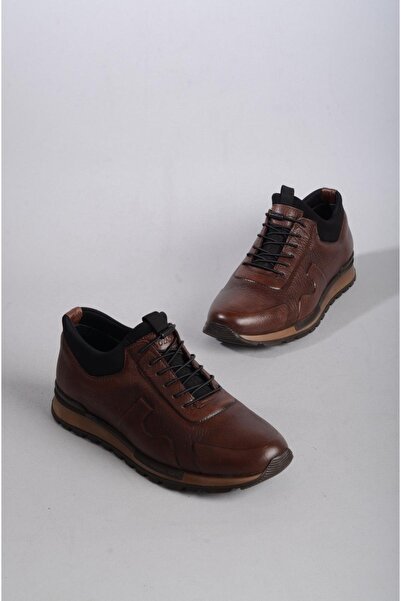 SEÇ KUNDURA Genuine SEÇ 5333 - Pantofi casual pentru bărbați din piele, cafeniu