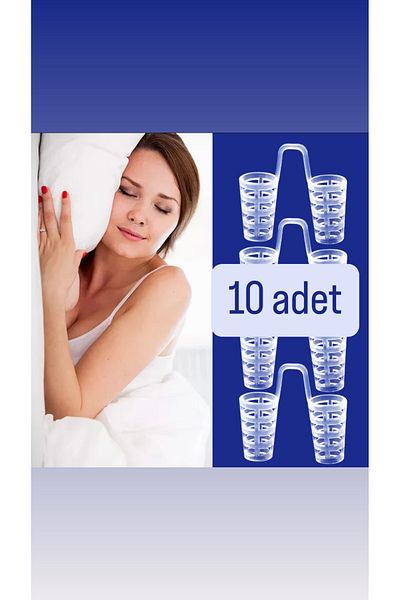 footlıne foot healthly 10 Pieces of Nasal Net - Anti-Snoring, Silicone Apparatus, Sterile Handle Boxed