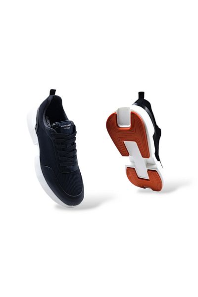 MARCOMEN Special Design Men's Comfort Black Sneaker Shoes