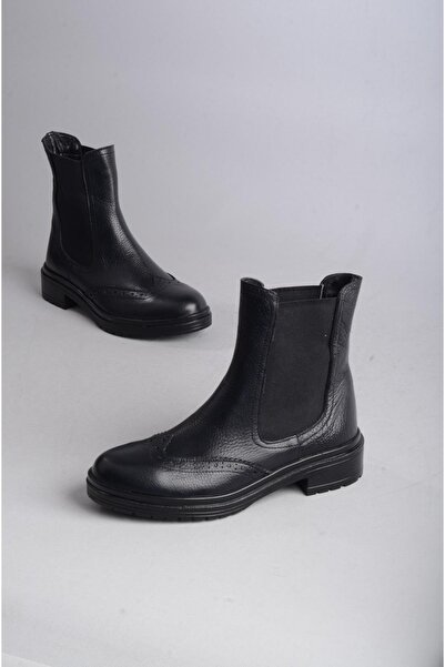 SEÇ KUNDURA Черни дамски ботуши от естествена кожа - SEÇ 2337