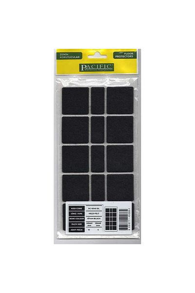 BilfolD Pacific 6040 BL Adhesive Felt 40 mm X 40 mm Black