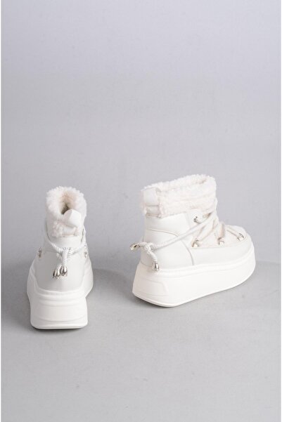 SEÇ KUNDURA SEÇ 144 KÜRKLÜ SPOR KADIN BOT BEYAZ