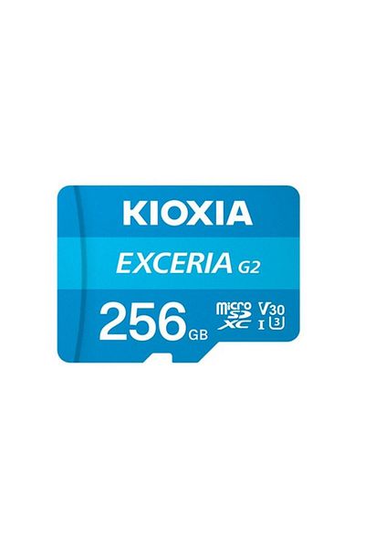 Kioxia 256Gb Exceriag2 Micro Sdxc U1 V30 4K 100-50 Microsd Card