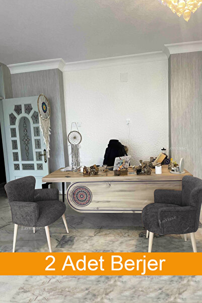 LOVİSSE HOME Nest Buklet Berjer, Ofis, Salon, Güzellik Merkezi, Büro, Misafir, Bekleme Koltuğu,sandalyei puf
