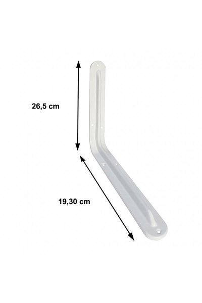 RUBY BOUTİQUE Under Shelf 8x10 mm White