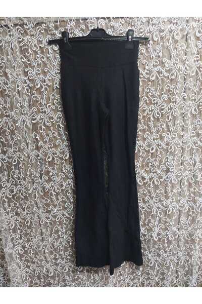 aryam butik Visok struk Široke španske pantalone F Rebrasto LEGGINGSE