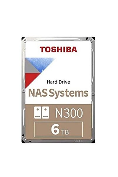 Toshiba 3.5" 6TB N300 HDWG460UZSVA 7200 RPM 256MB SATA-3 NAS Diski