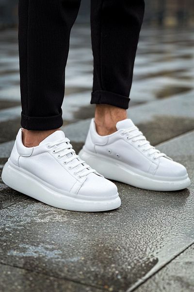 Paolo Zaccardi Sollıevo P295 Orthopedic Ανδρικά αθλητικά παπούτσια - Casual Skin, Λευκό CBT
