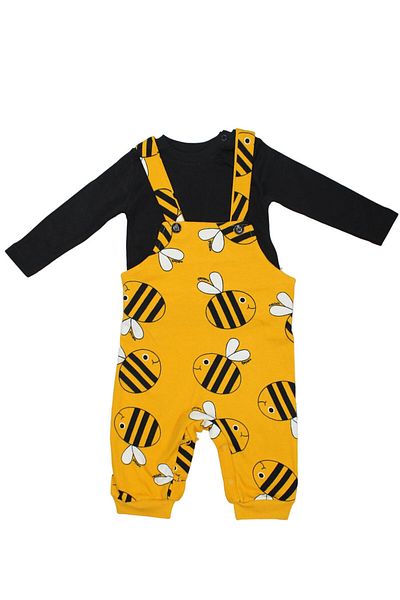 Necix's Sprinkled Bee Figured Salopet Jumpsuit