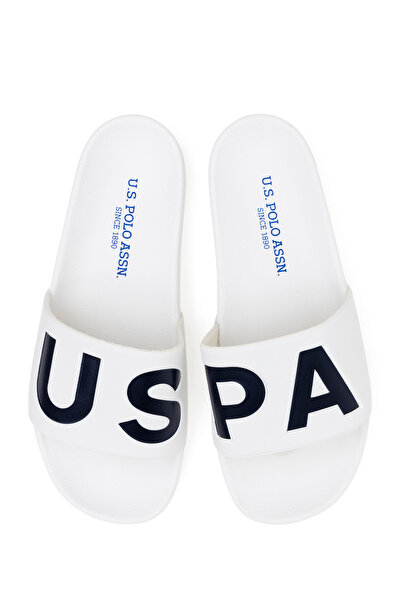 U.S. Polo Assn. Erkek Beyaz Terlik 50286766-VR013