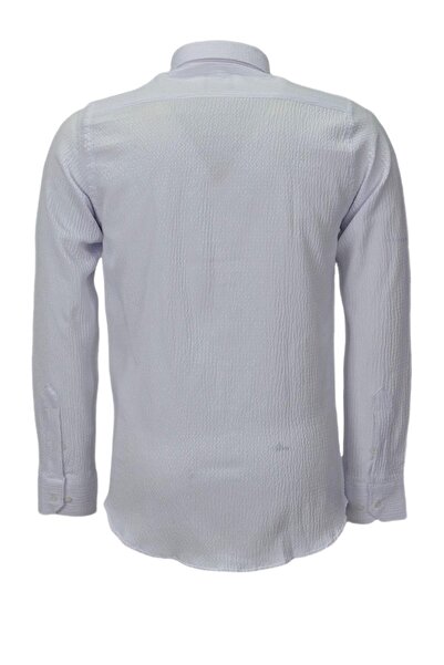 ADVANTE Чоловіча сорочка з довгими рукавами Silim Fit Spor Gofre BGL-ST03898